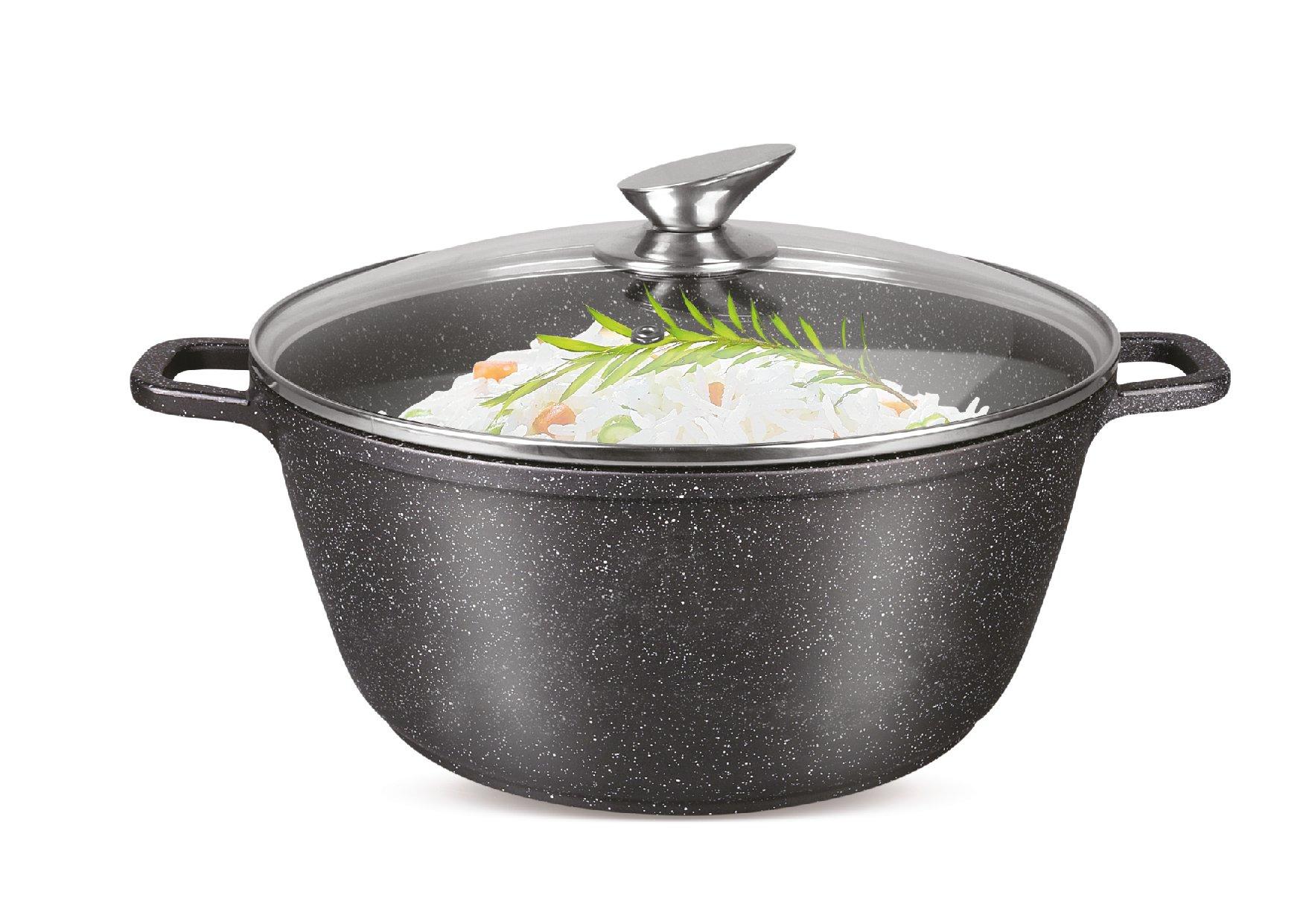 Marble Non-Stick Casserole Pot