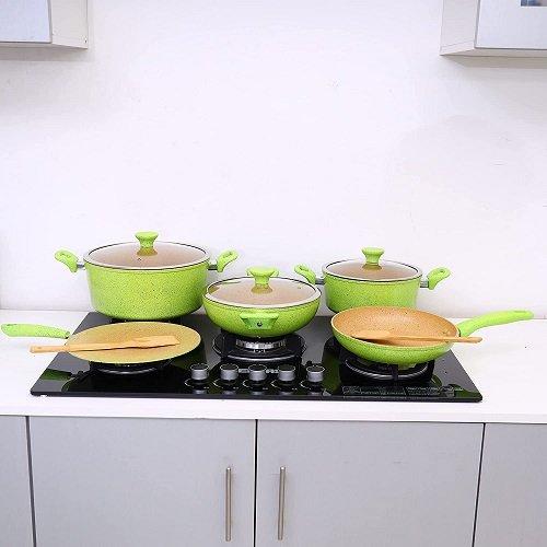Royalford 10Pc Cookware Set Grey eXtra Oman