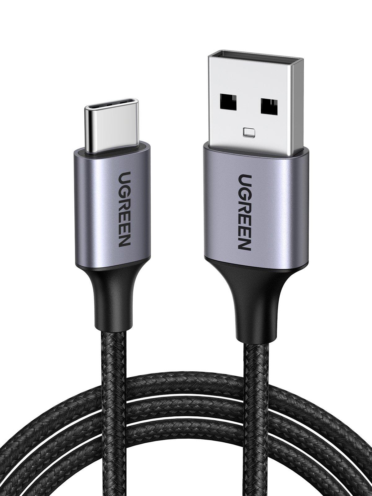 Ugreen UGREEN 60126b 60126B, Cable Length: 1m, Cable Type: Charging Cable, Color: Black, Compatibility: All Type-C models, Made In: China, Made in: China