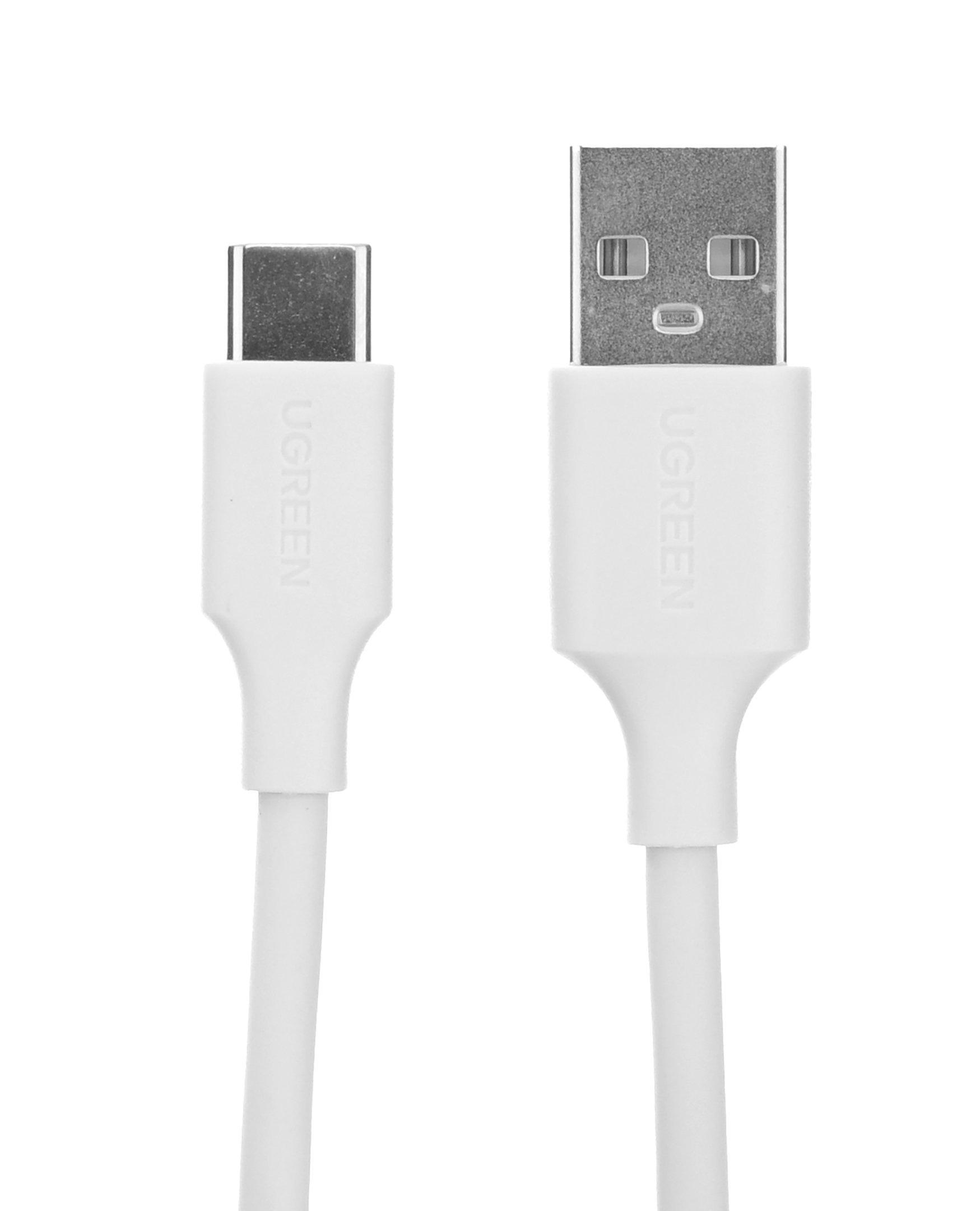 يوغرين كابل شحن من يوجرين UGREEN 60121 بطول 0.9 متر، لون أبيض، متوافق مع جميع أجهزة Type-C 60121 | طول الكابل: 0.9 م | نوع الكابل: كابل شحن | اللون: أبيض | التوافق: جميع موديلات type-c | بلد الصنع: الصين | بلد الصنع: الصين | لا