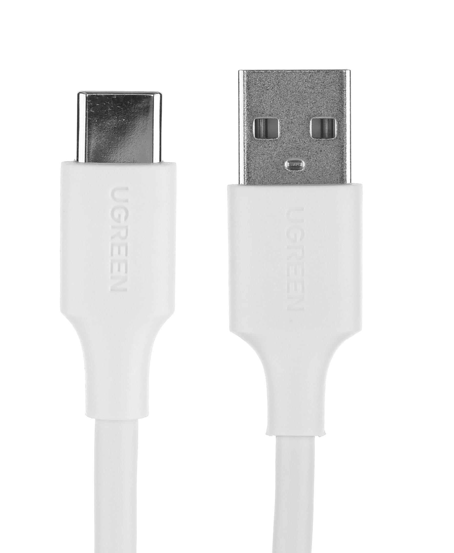 يوغرين كابل شحن يوجرين 60123 من نوع USB-C بطول 2 متر، لون أبيض 60123 | طول الكابل: 2 م | نوع الكابل: كابل شحن | اللون: أبيض | التوافق: جميع موديلات type-c | بلد الصنع: الصين | بلد الصنع: الصين | لا