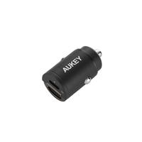 AUKEY Power Delivery Nano Car Charger 30W, 2 Port, Black