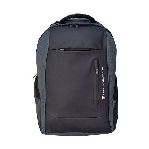 Swiss Military Backpack, Polyester, Grey/Black eXtra Oman
