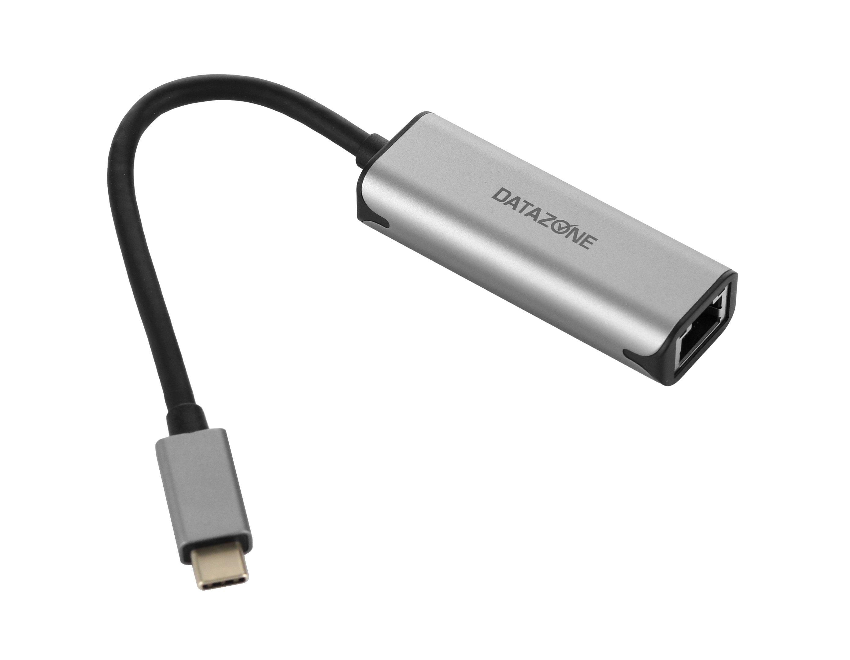 Buy DATAZONE USB-C to Ethernet Adapter, Grey in Saudi Arabia