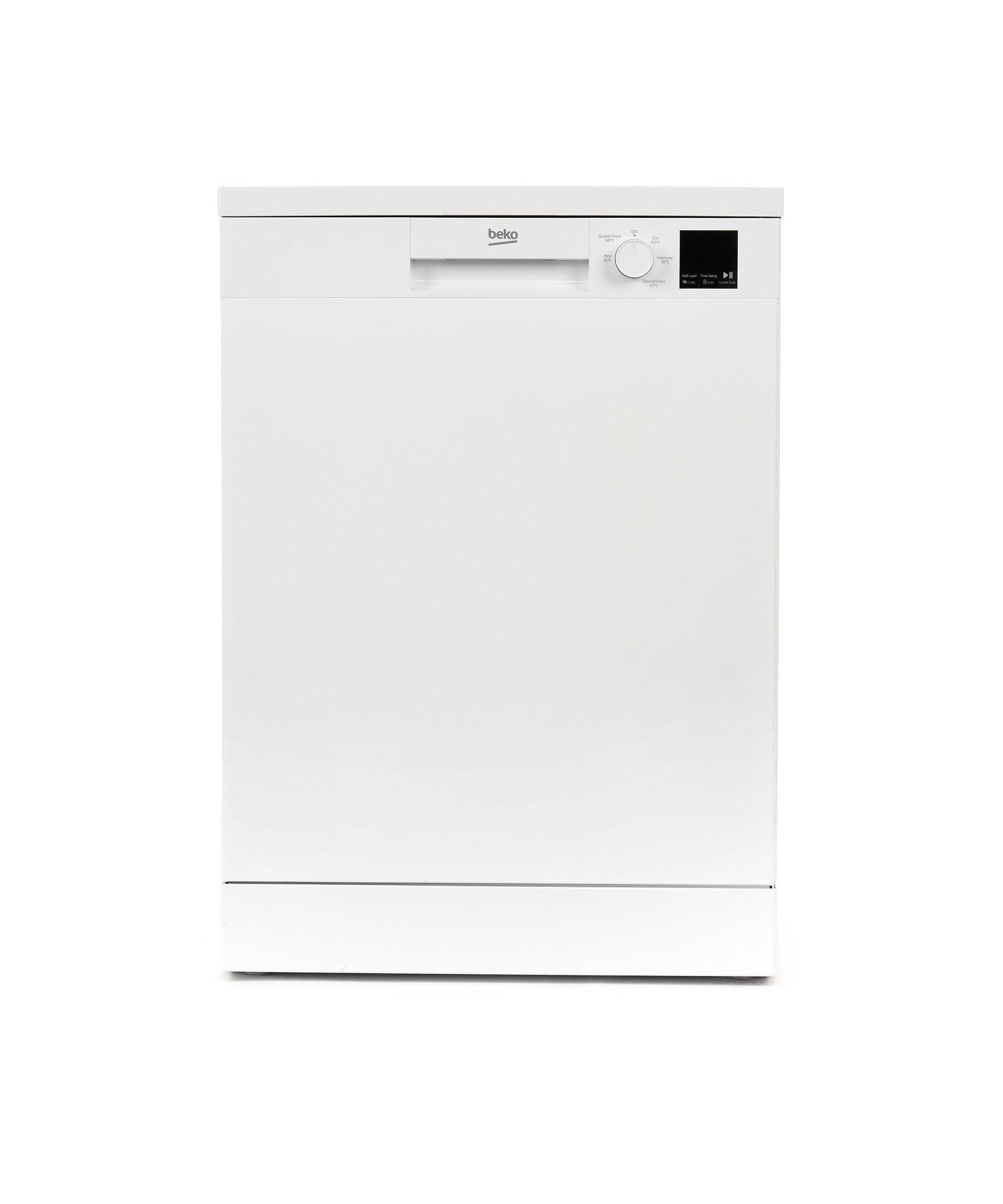 Buy Beko Dishwasher, 5 Program,14 Place Setting, White in Saudi Arabia