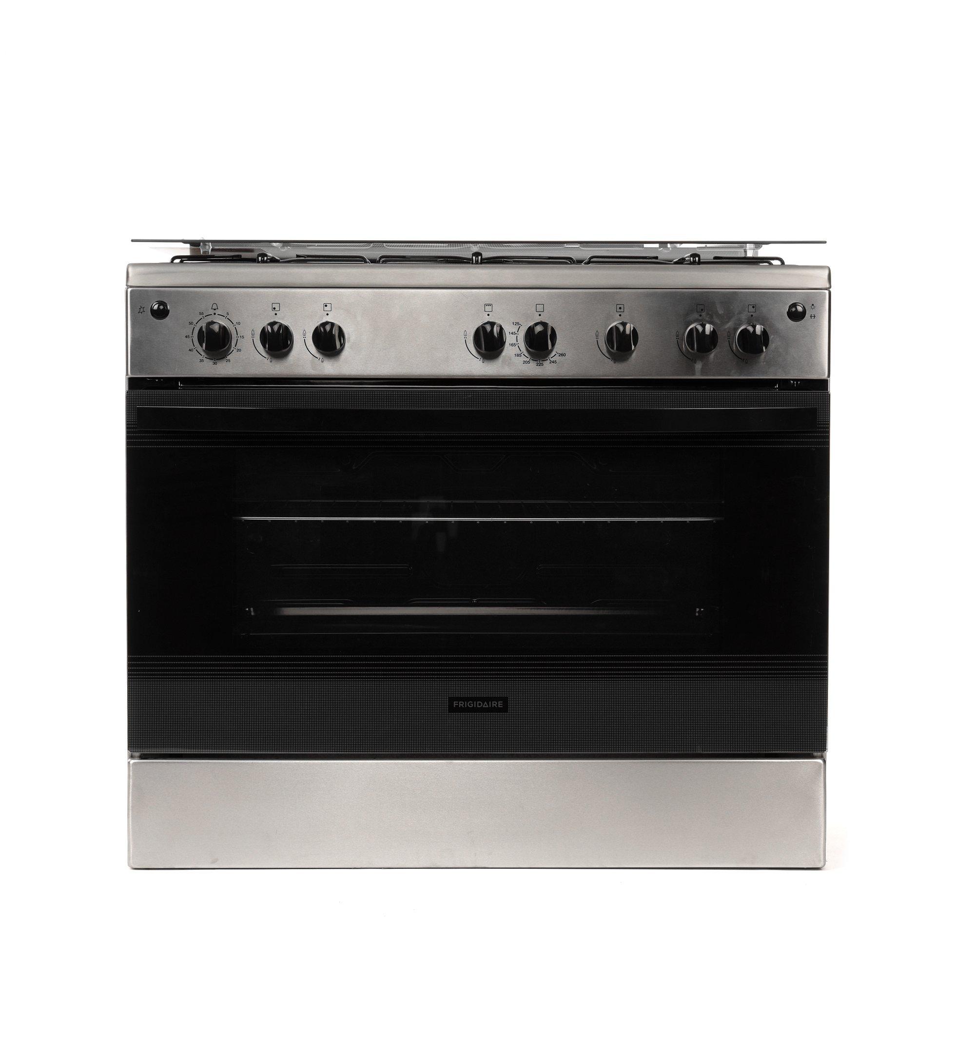 frigidaire Frigidaire FNGB90jgyp 5 BURNERS 220-240v 50/60 hz FNGB90JGYP, Color: Stainless Steel, Made In: Egypt, No Burner Hotplate: 5 Burners, Product Type: Gas Cooking Range, Safety Full Half: full safety, Smart Appliances: No, Timer: Mechanical Timer, Voltage: 220-240V 50/60 Hz, Type(Gas, Electric.): Gas, No(burner/hotplate): 5 Burners,