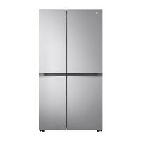 LG Side By Side Refrigerator 18.5Cu.ft, Freezer 9.7Cu.ft, Smart Inverter, Platinum Silver