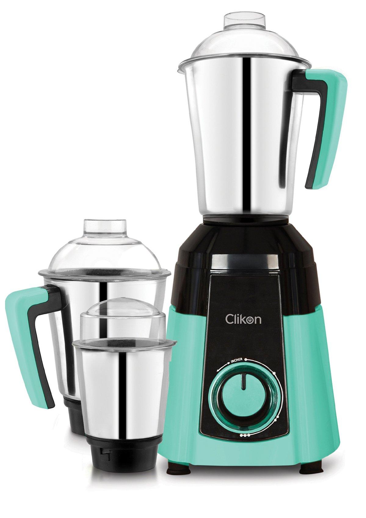 Clikon 3 IN 1 Mixer Grinder600W Copper Motor, Black/Green eXtra Bahrain