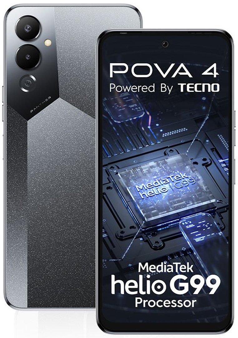 Tecno POVA 4 LG7N , 128GB , 8GB , Grey - eXtra Bahrain
