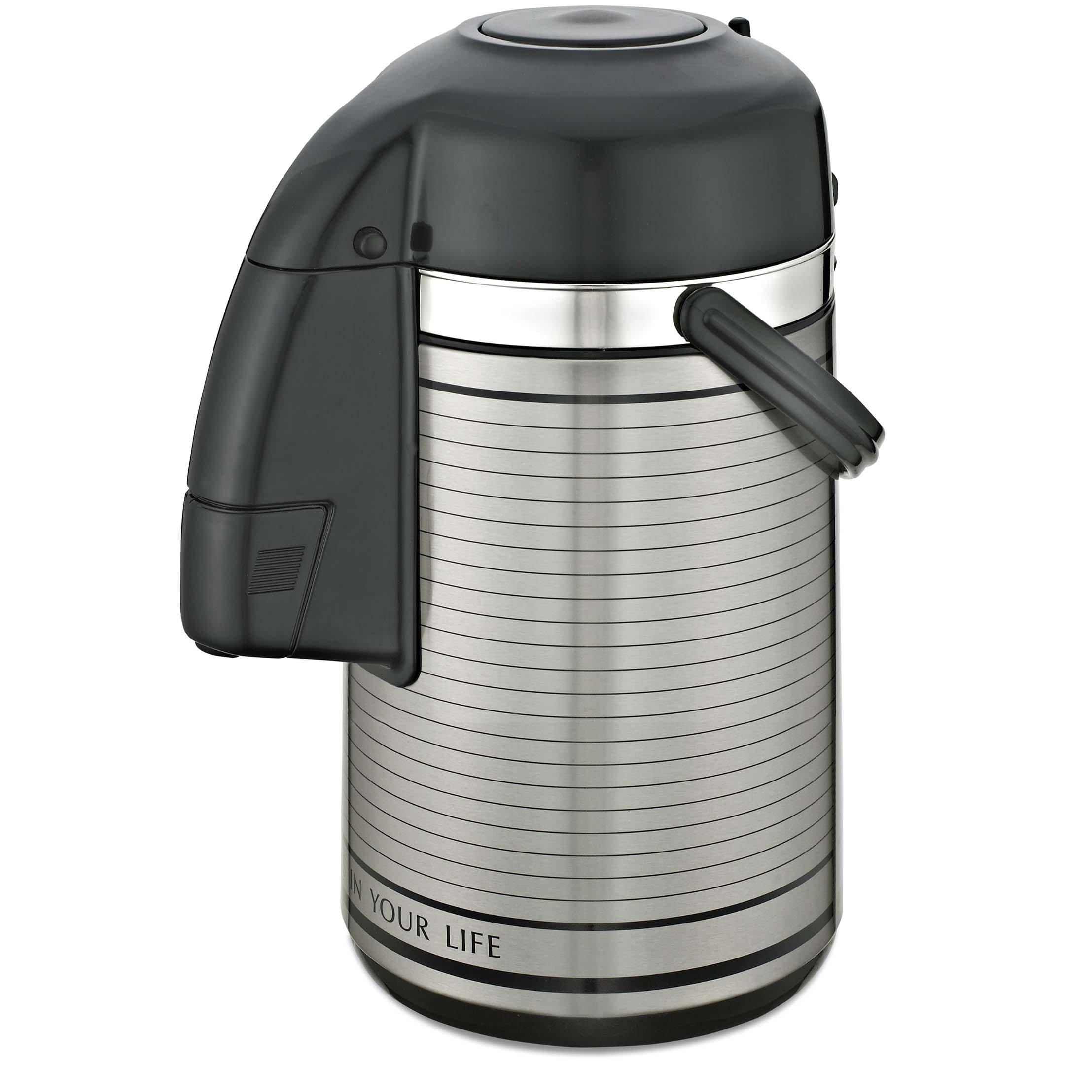 Royalford 2.50L Glass Vacuum Flask Black/Grey eXtra Bahrain