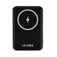 Levore , Wireless Magnetic ,PowerBank 5000mAh, Fast Charging , Black