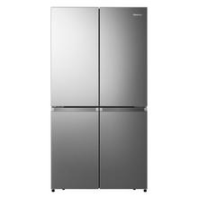 Buy Hisense Side by Side 4Door Refrigerator 13.8Cu.ft, Freezer 6.7Cu.ft, Silver in Saudi Arabia