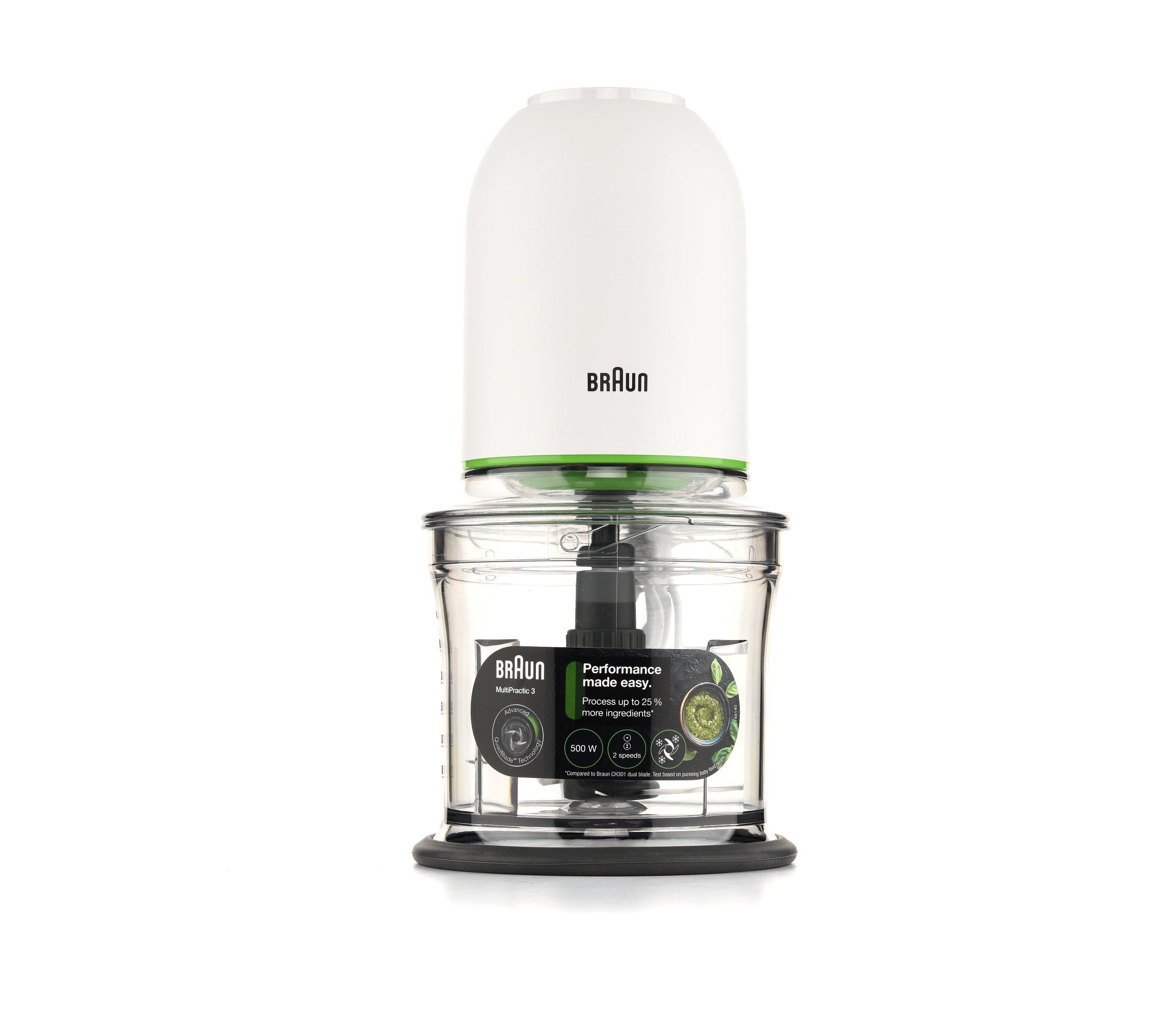 BRAUN BRAUN CH3011wh 500 ml 500W CH3011WH, Color: White, Features: Normal, Made In: China, Material: Plastic, Product Type: CHOPPER, Voltage: 220-240V 50/60 Hz, Capacity (Ltr): Not Applicable, Removable, Braun, No, 14.0cm, 0.5 L, 1, 1.12KG, 14 cm, No, 1, Button, 35.8 cm, 14 cm, No, Metal, Metal, No, 1, No, 14 cm