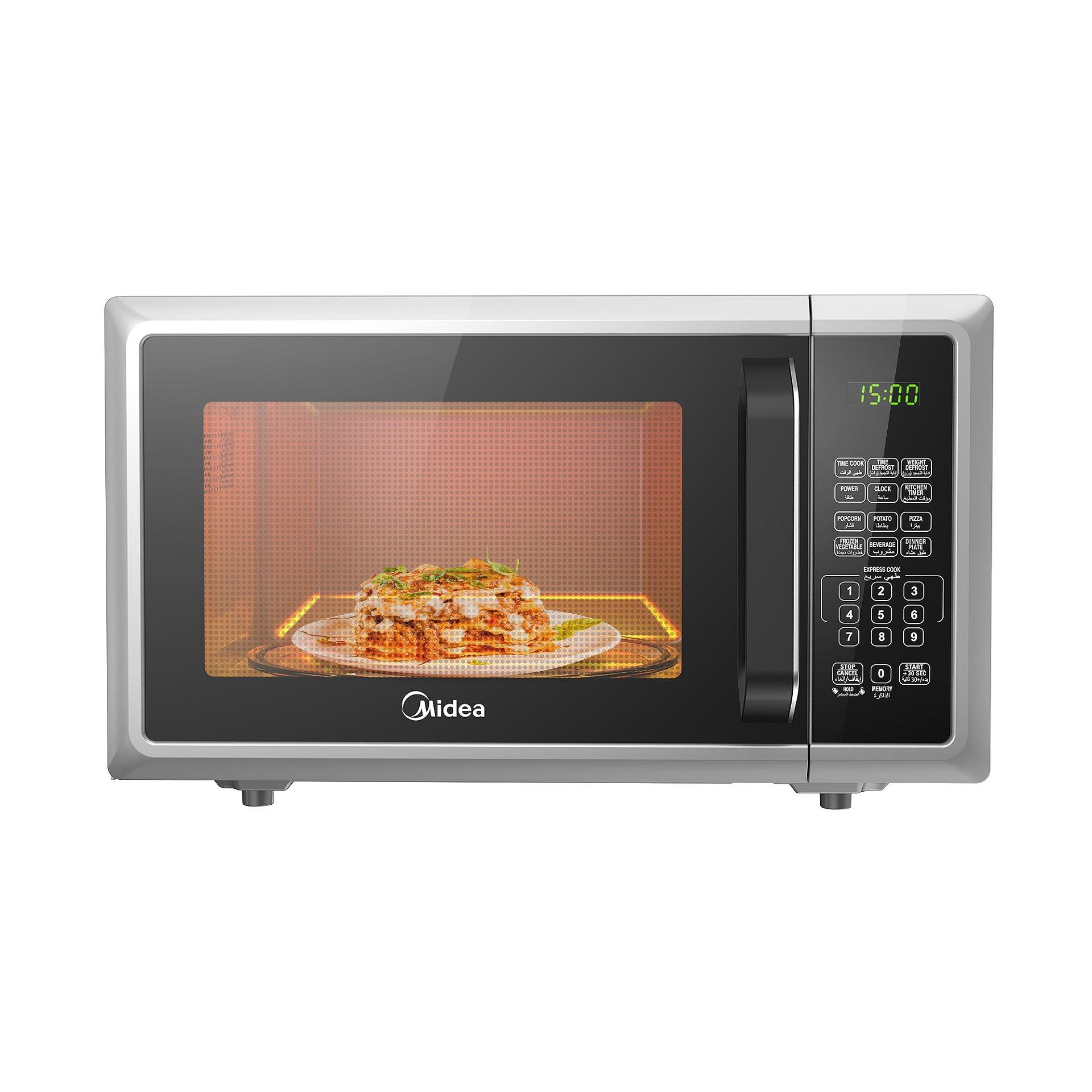 Midea 25L Digital 900W Solo Microwave Oven Silver eXtra Bahrain