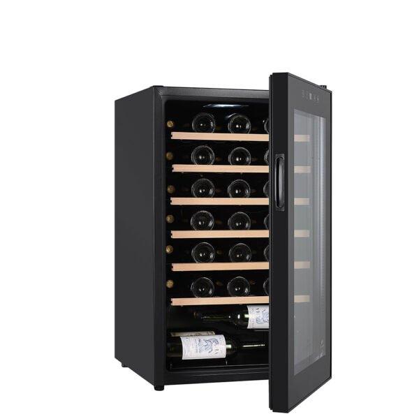 Zenet 140L Wooden Shelf Wine Cooler 85W Black eXtra Bahrain