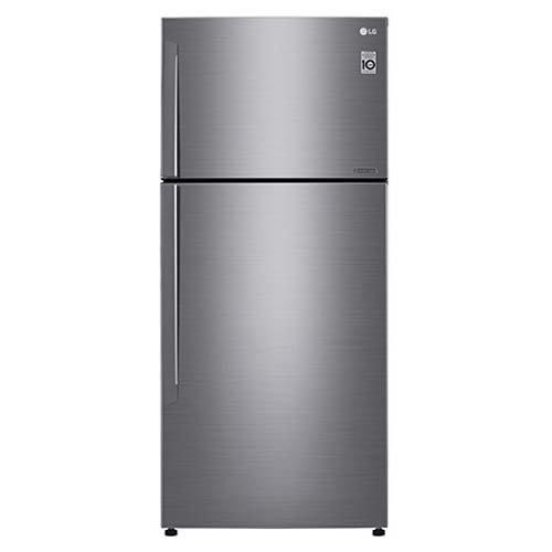 Buy LG Refrigerator 13.4Cu.ft, Freezer 4.6Cu.ft, Smart Inverter,Platinum Silver in Saudi Arabia