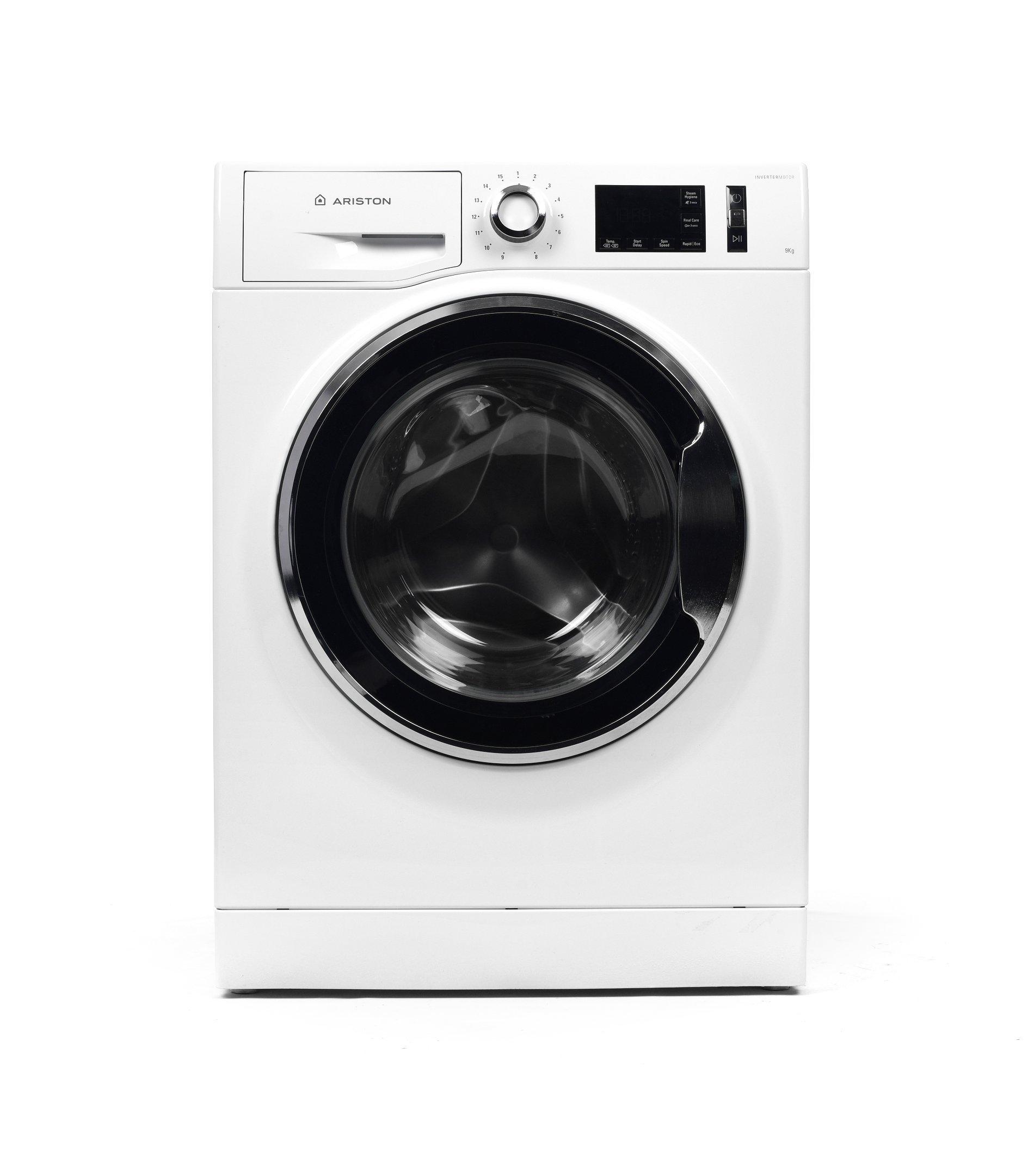 Buy Ariston Natis ACTIVE CARE, Front Load Washing Machine, 9 kg Wash, 15 Program, 1400 rpm, White in Saudi Arabia