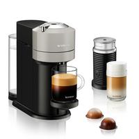 Nespresso Vertuo Next Coffee Machine,Silver,With Aerocino 3 Milk Frother
