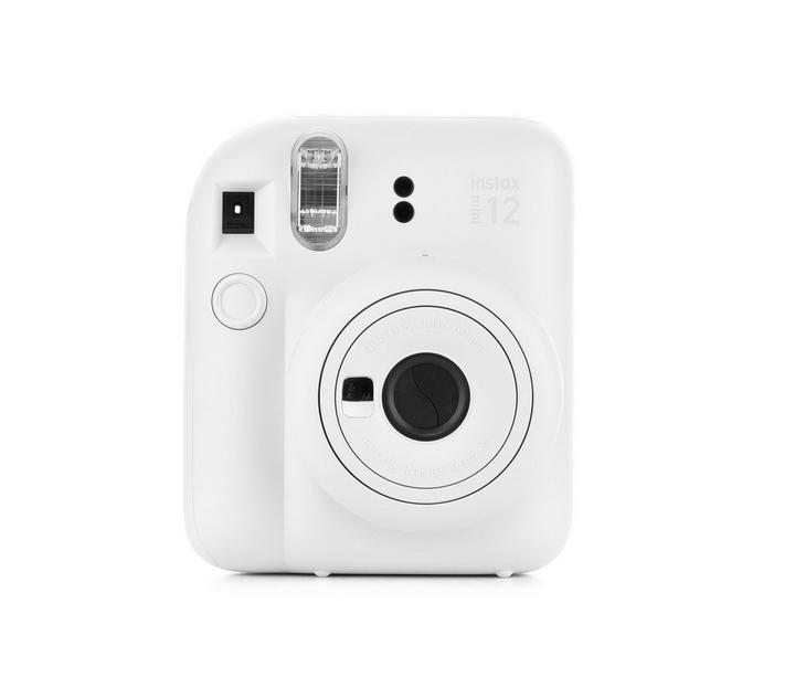FUJIFILM INSTAX Mini 12 Instant Film Camera, Clay White eXtra