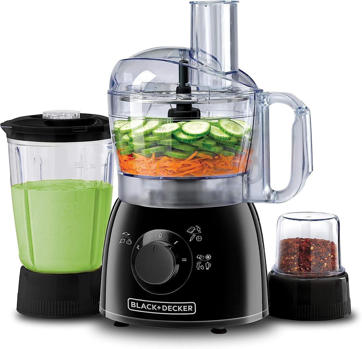 B+D 1.5L Jar Food Processor 400W with Blender & Grinder, Black eXtra Bahrain