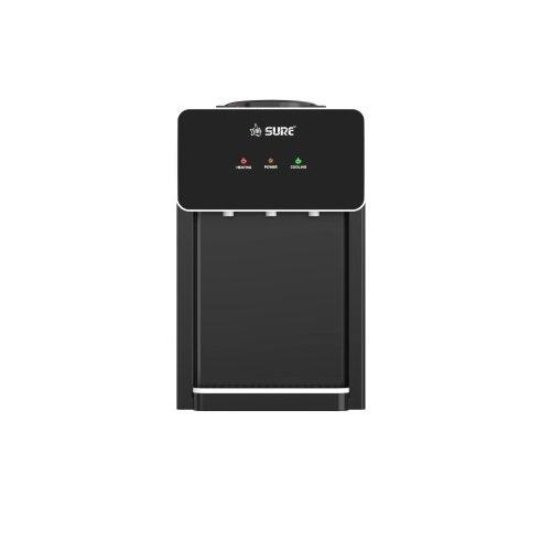 SURE 3 Taps Table Top Water Dispenser, Black eXtra Oman
