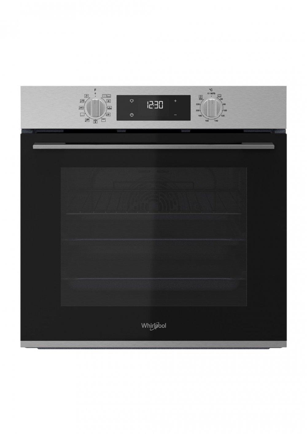 Buy Whirlpool, Electric Built In Oven, 59.5CM, 71L, Stainless & Black in Saudi Arabia