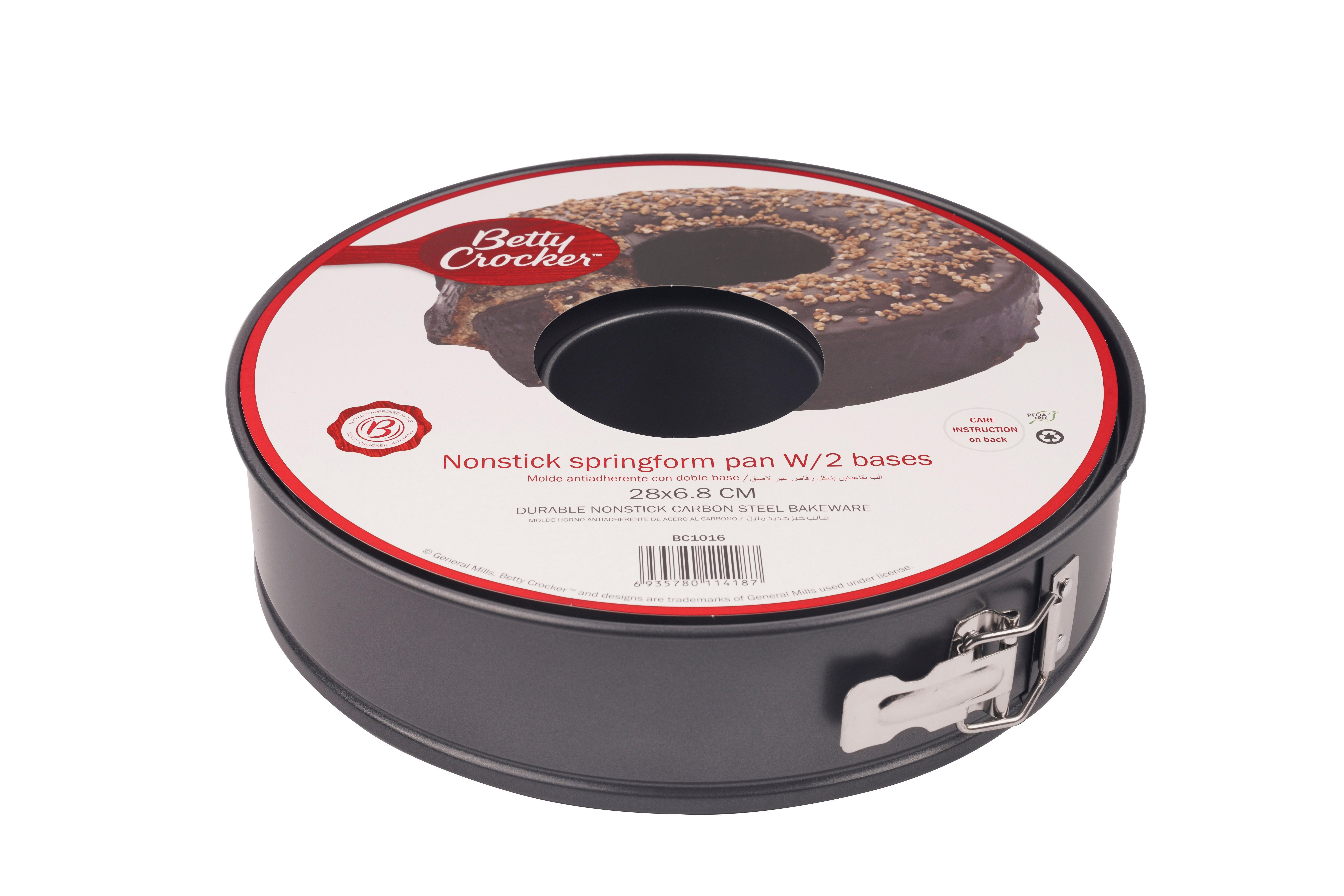 Betty Crocker, Springform Pan 2 Bottoms with Stainless Steel Lock