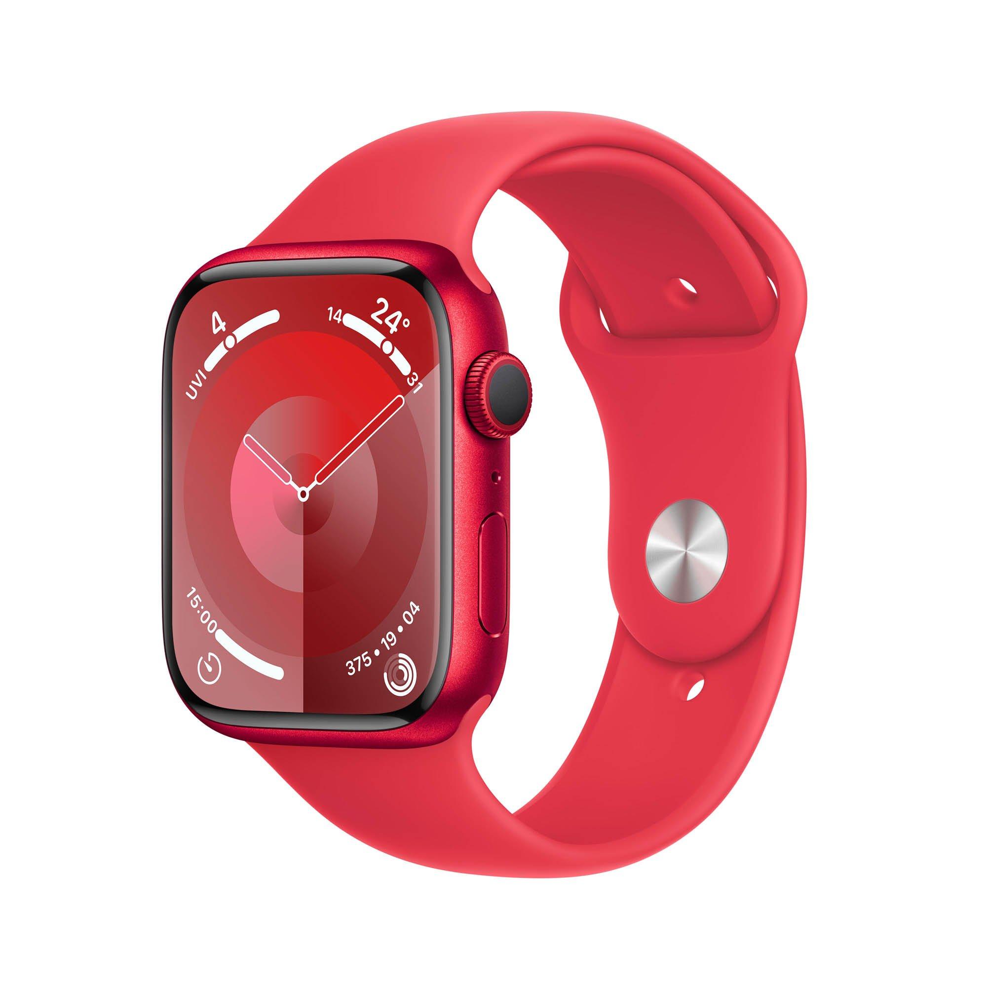 Apple Watch Series 9 GPS 45mm Aluminium Case with (PRODUCT)RED Sport ...