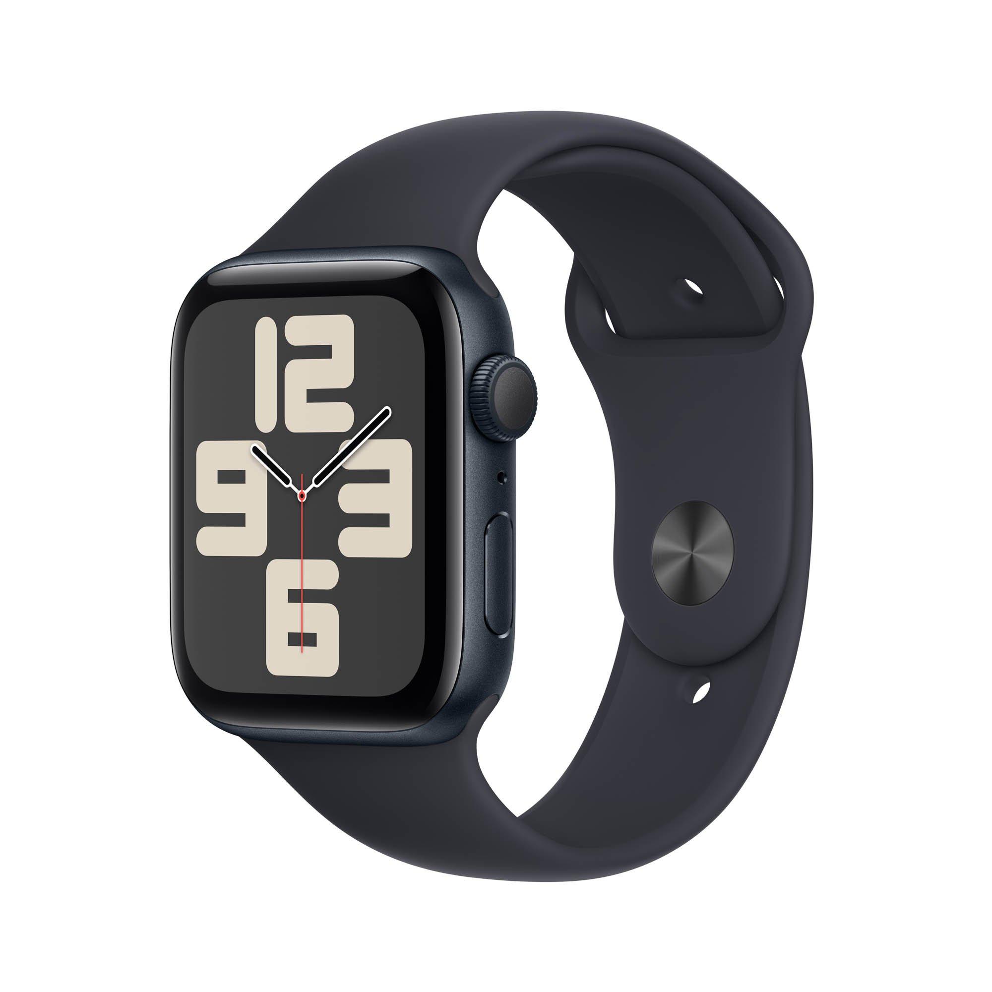 Buy Apple Watch SE GPS 44mm Midnight Aluminium Case with Midnight Sport Band,M/L in Saudi Arabia