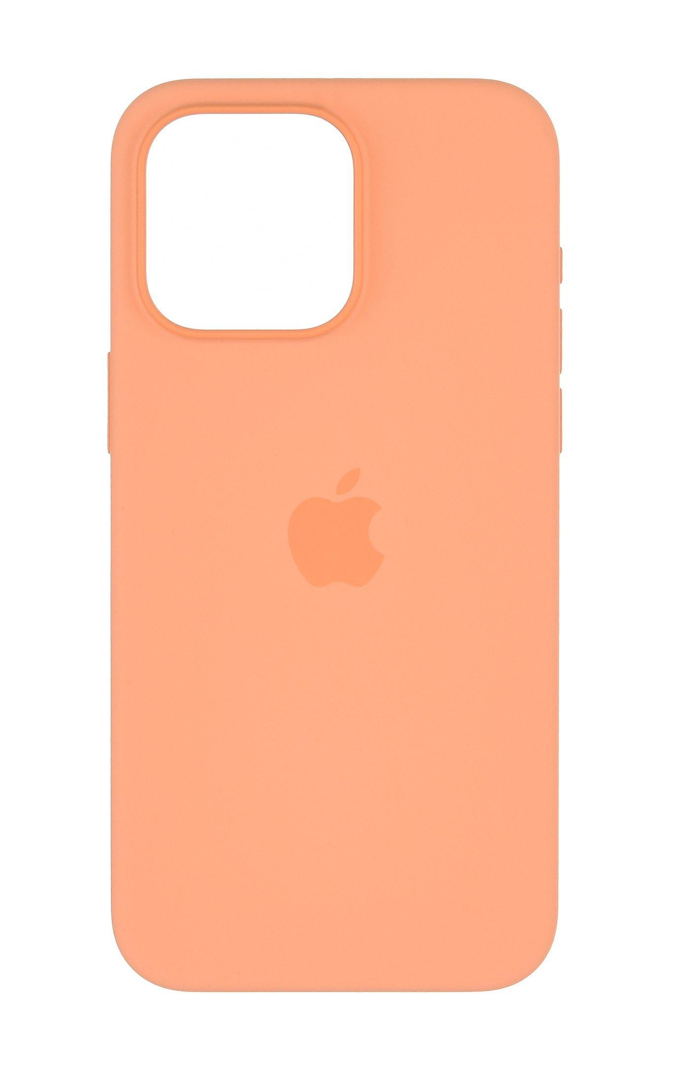 iPhone 15 Pro Max Silicone Case with MagSafe - Orange Sorbet - Apple