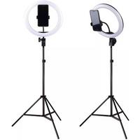 ELEGO, Tripod With Ring Light & Phone Holder 11 Inch, Black