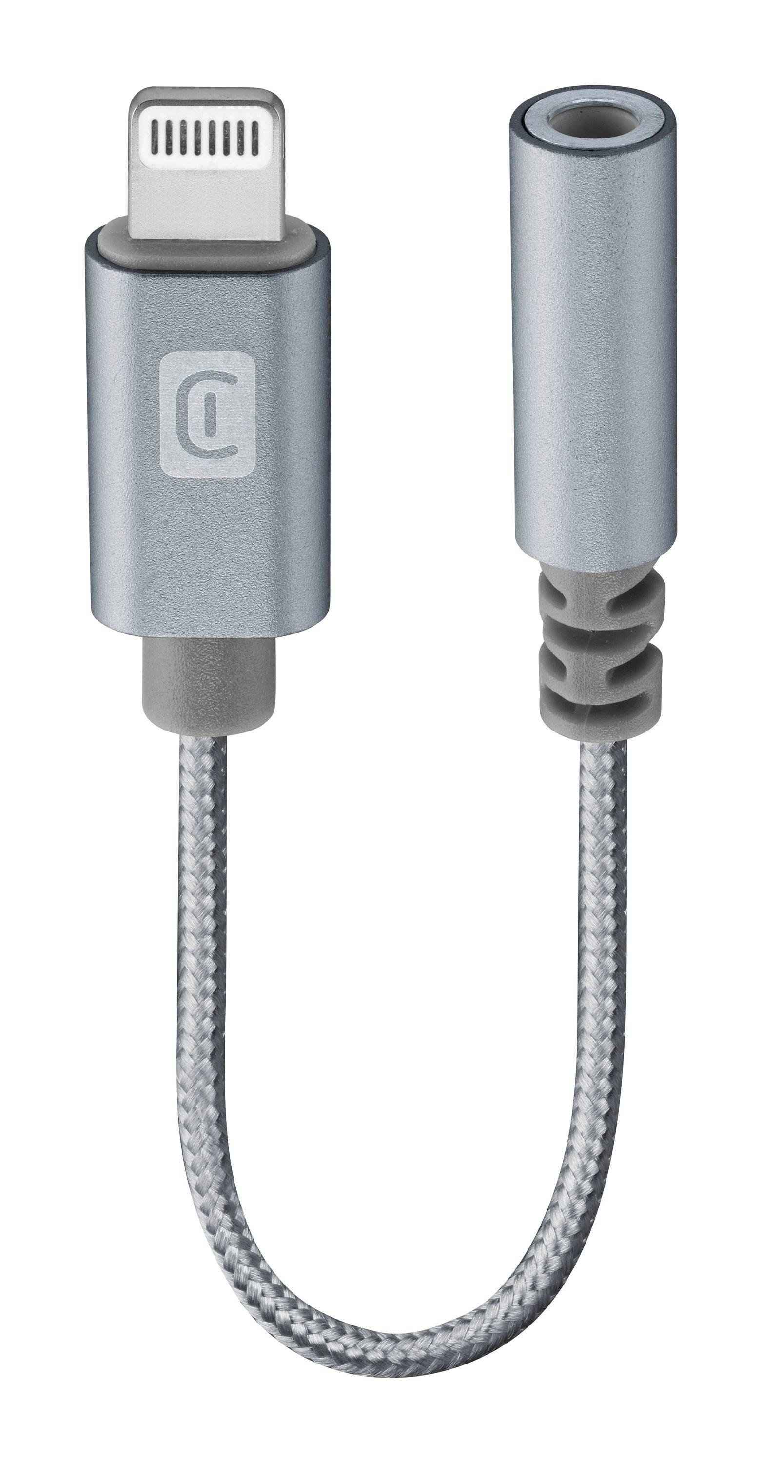 Cellularline, Music Enabler, Lightning to AUX 3.5mm, Grey - eXtra Bahrain