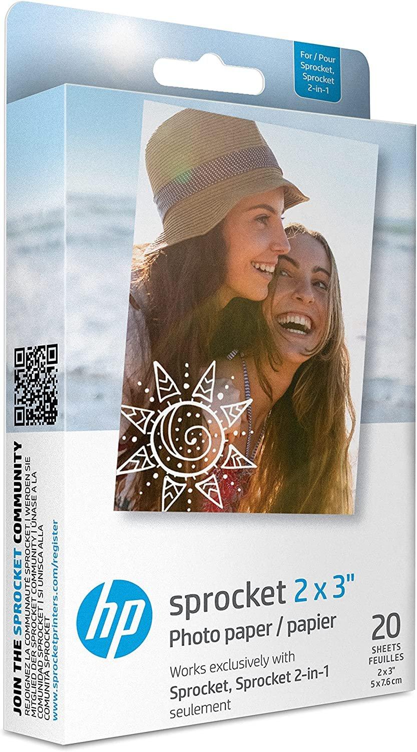 HP Sprocket 2X3 Photo Paper 20 Sheets eXtra