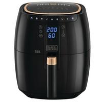 Black+Decker, 5.5L, 1.4KG, 7-in-1 Digital Air Fryer, 1500W, Black