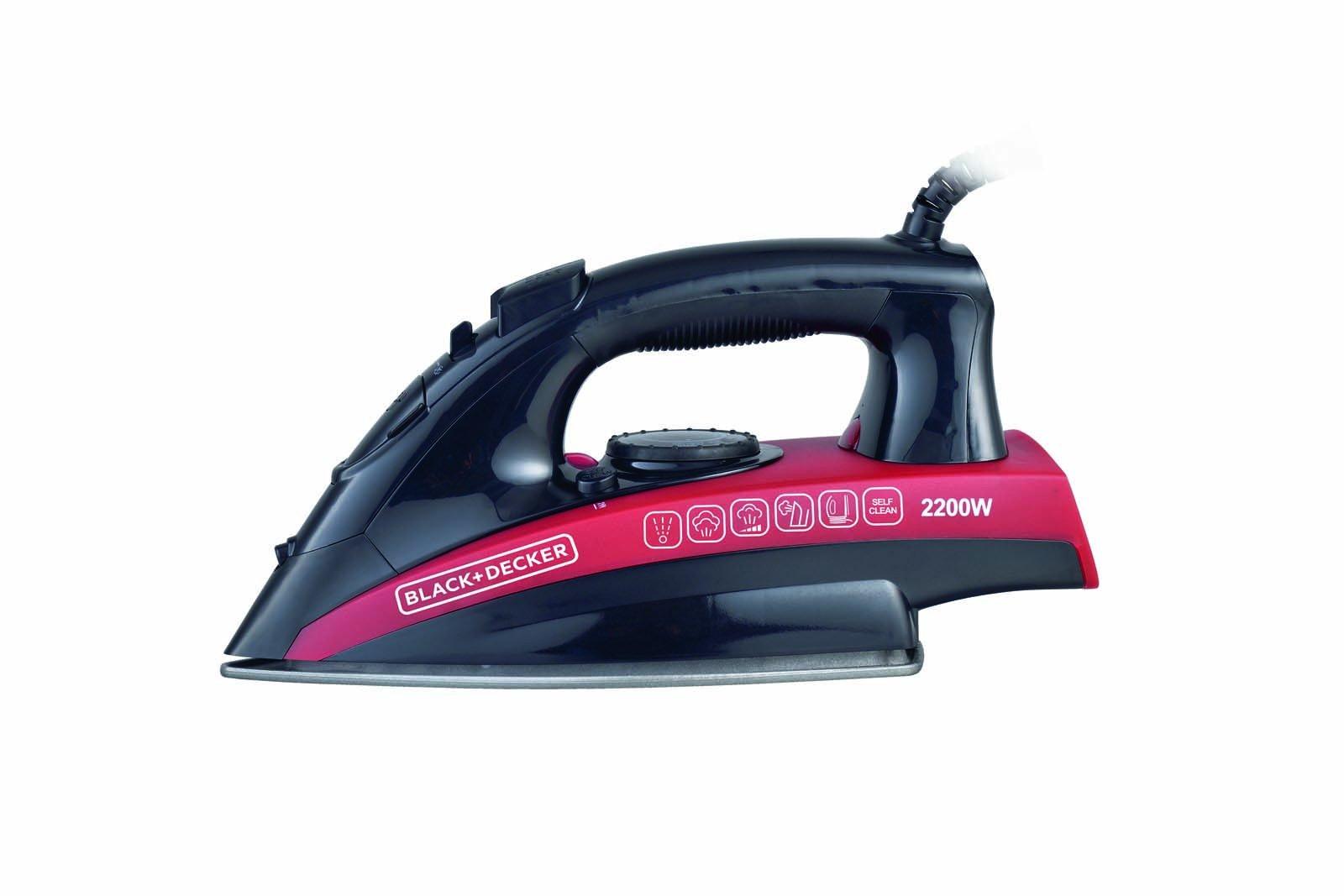 Black+Decker Steam Iron, 2200W Red/Black eXtra Bahrain