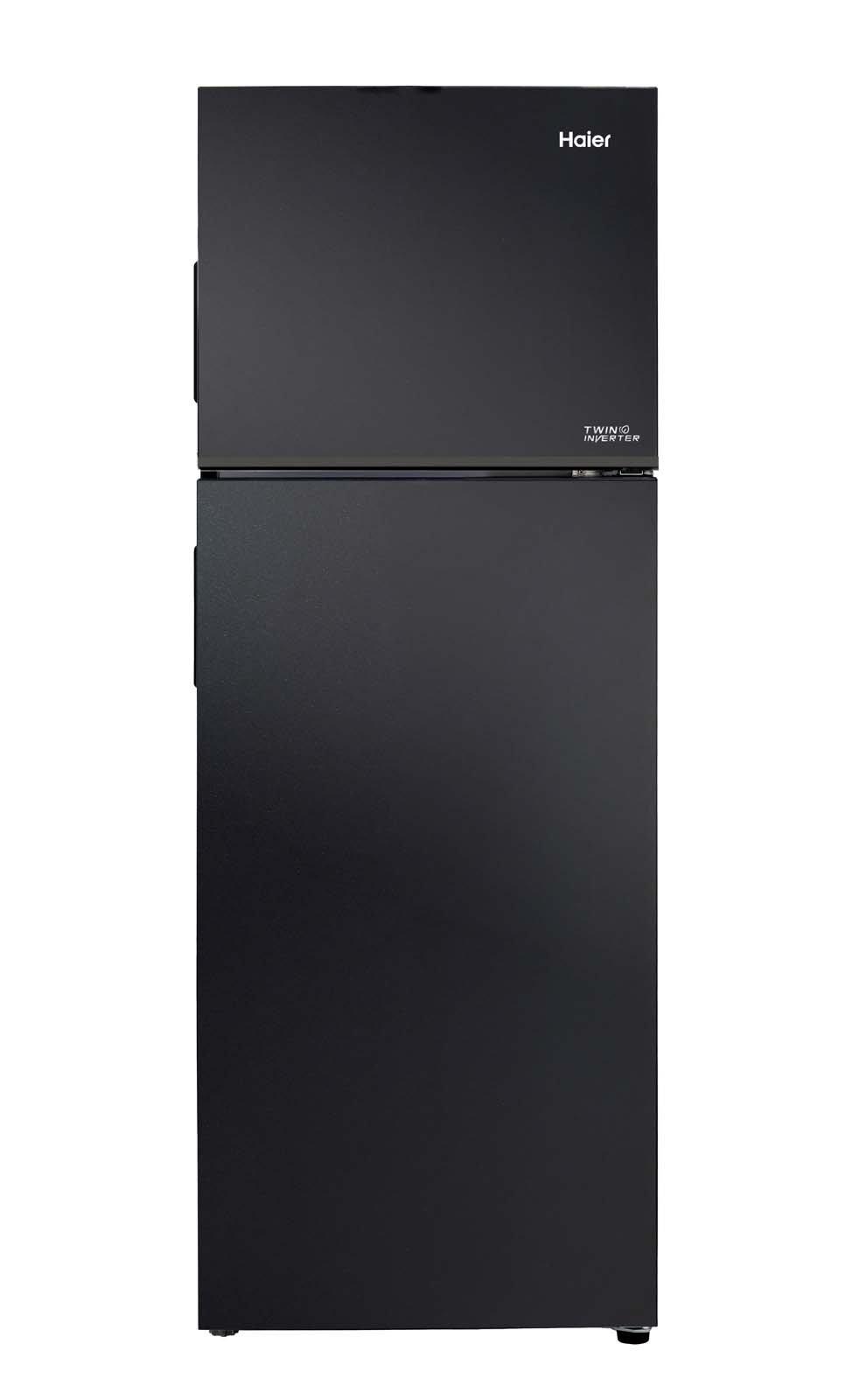 Haier Refrigerator 8.7Cu.ft Freezer 3Cu.ft Twin Inverter Flash Black eXtra
