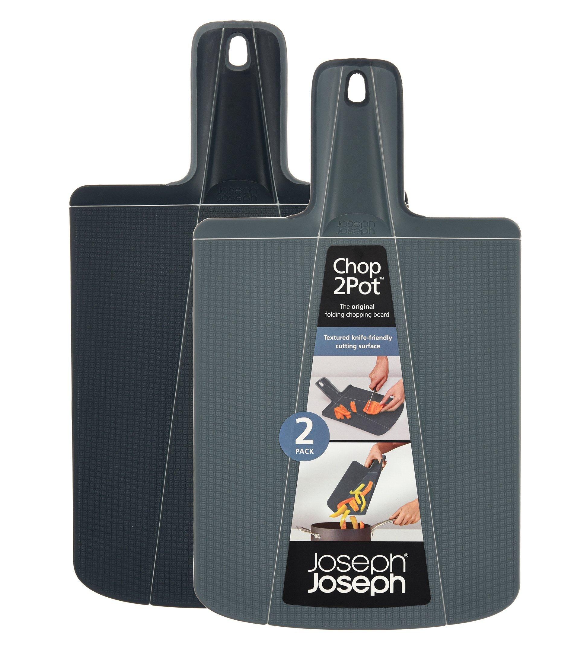 Joseph Joseph Chop to Pot Foldable Chopping Board Set of 2, Non Slip
