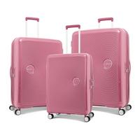 American Tourister, Curio, Set Of 3Pc Hard Luggage, 20/25/30 Inch, Peach Blossom