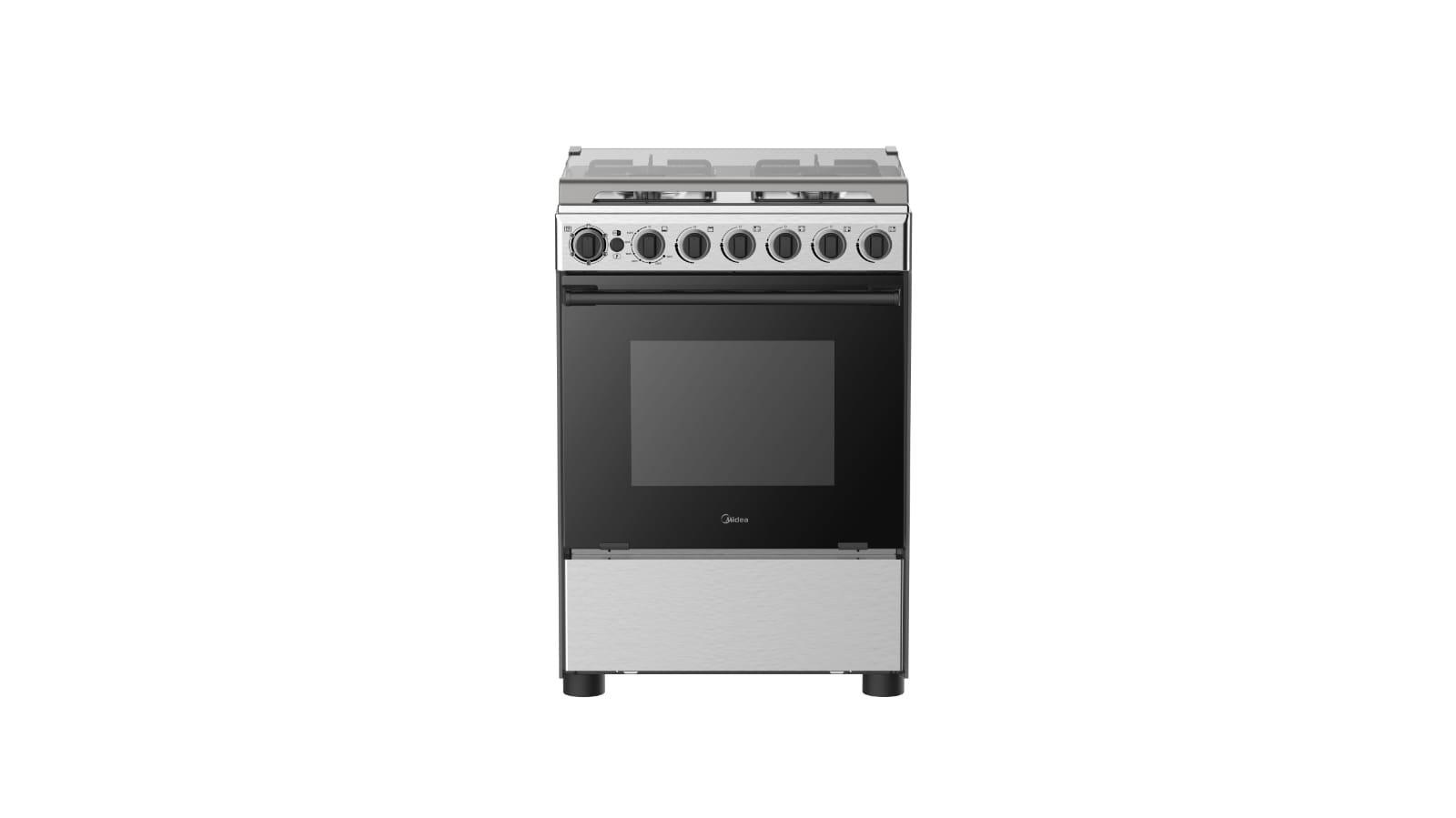 Midea Gas Cooker 60cms 4 Burner Gas Full Safety Pan Cast Iron