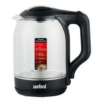 Sanford Electric Glass Kettle, 1.8L, 1600W, Black