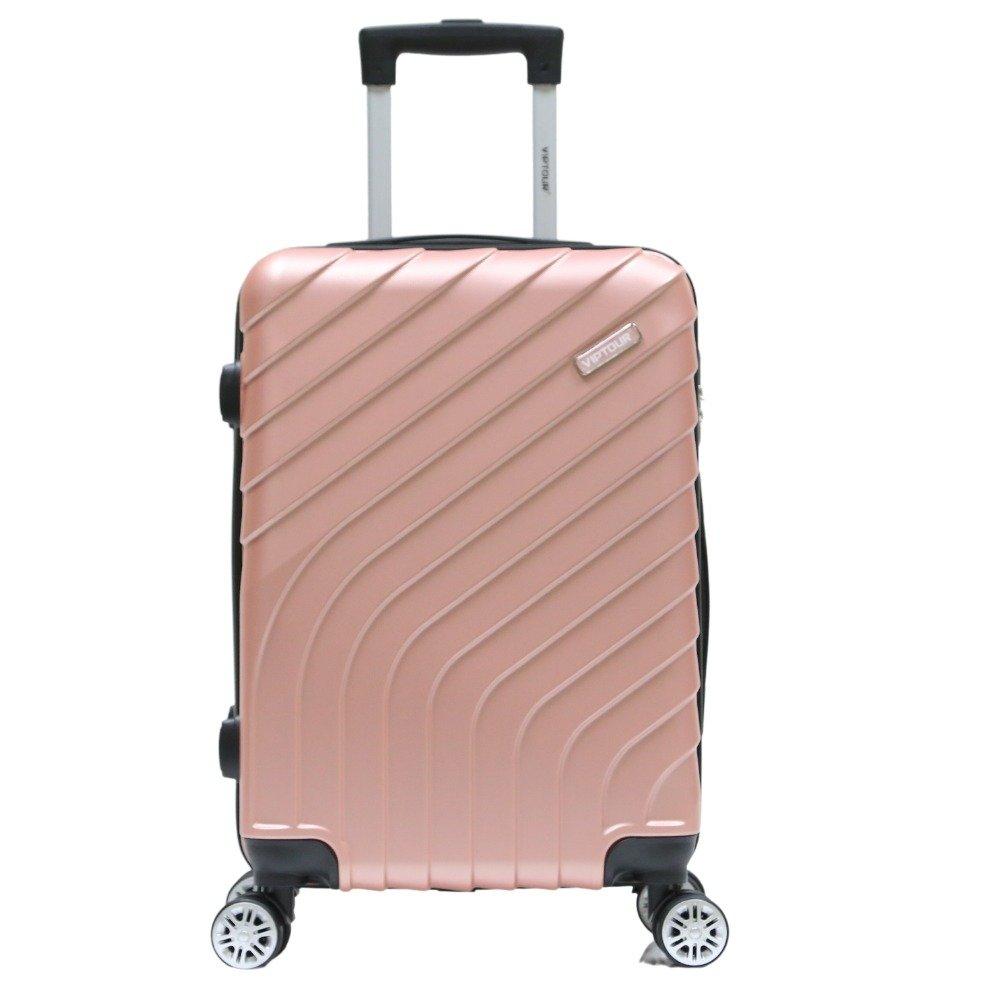 VIPTOUR Hard Luggage Trolley Case, 20 Inch, Rose Gold eXtra Bahrain