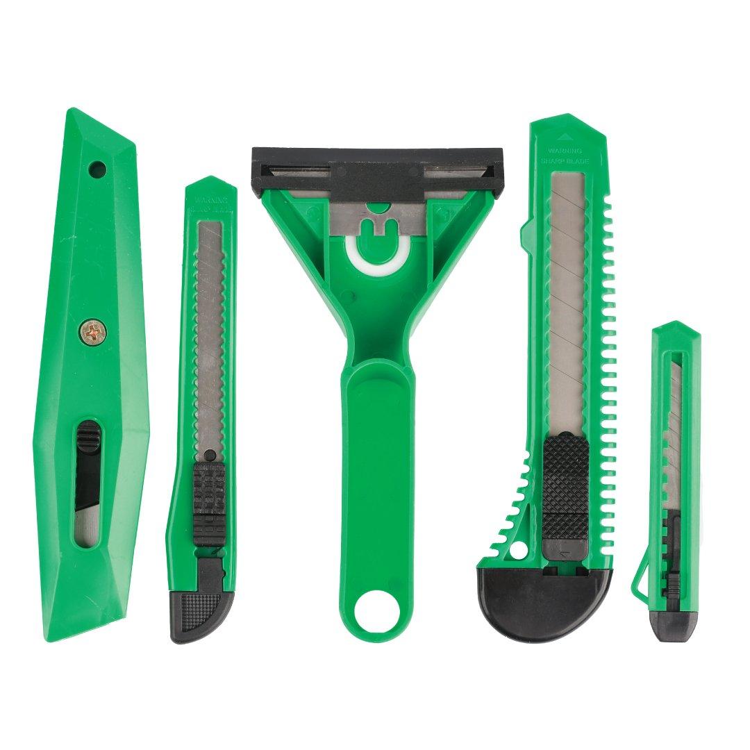 Terminator Scraper & Utility Cutter Set 5Pcs/Set Black/Green - eXtra ...