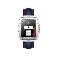 Swiss Military Alps 2 Smart Watch, Silver & Blue Silicon Strap