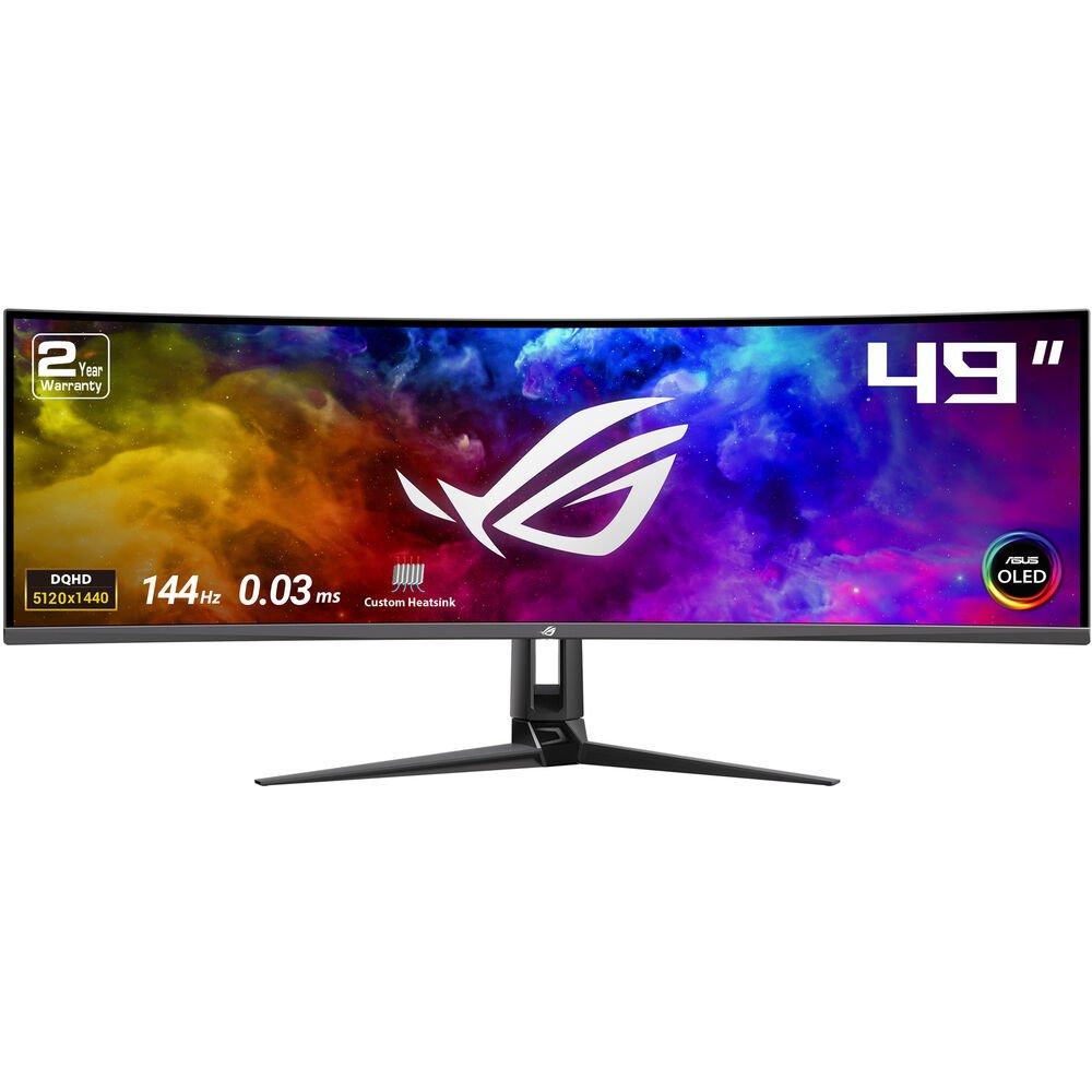 Buy ASUS Curved Gaming Monitor, 49 inch QD-OLED, Black in Saudi Arabia