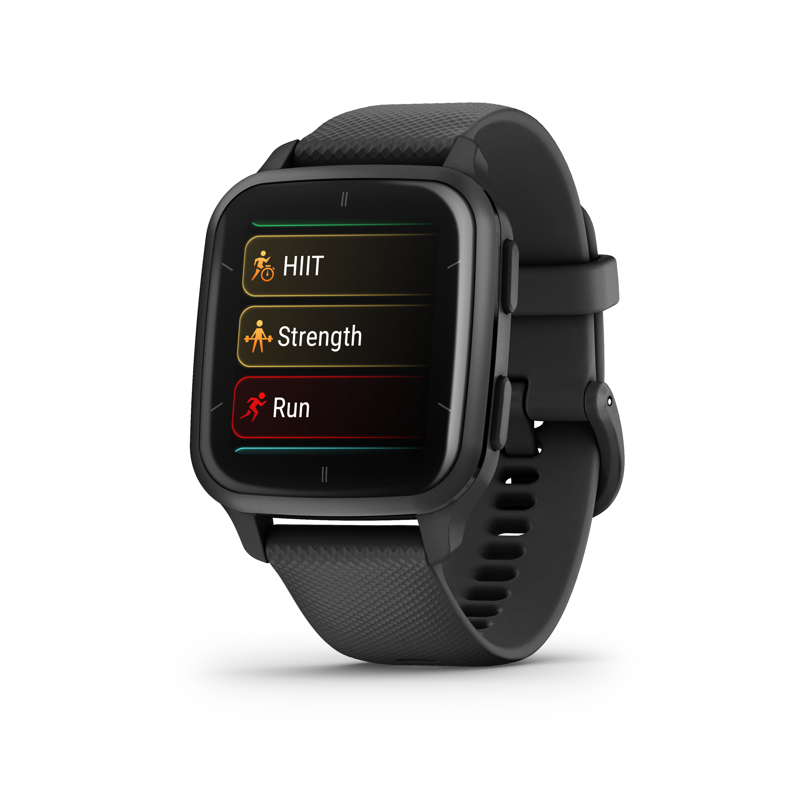 Garmin Venu Sq 2 Music Edition, Slate Aluminium Bezel with Black Case ...