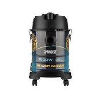 Princess Wet And Dry Vacuum Cleaner, 25l, 1500w, Spring Hose,Blue
