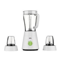 Braun Blender, 500W, 1.75L, 2 speeds, 4 Blades System,White/Green