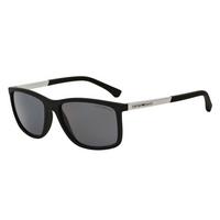 Emporio Armani Womens Rectangular Sunglasses, Black.