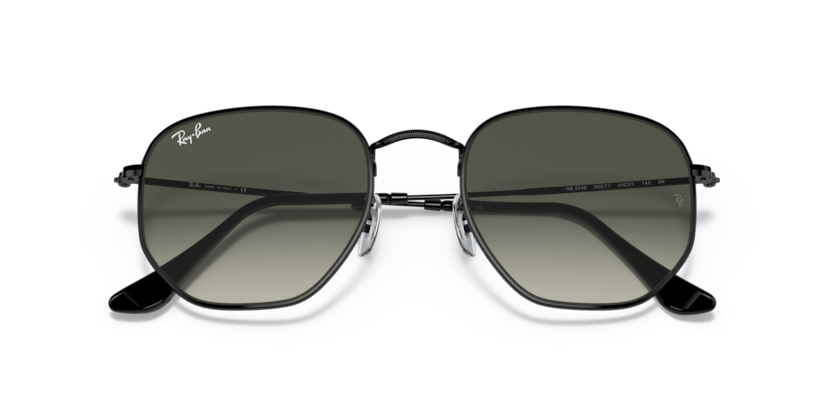 Hexagonal ray bans black online