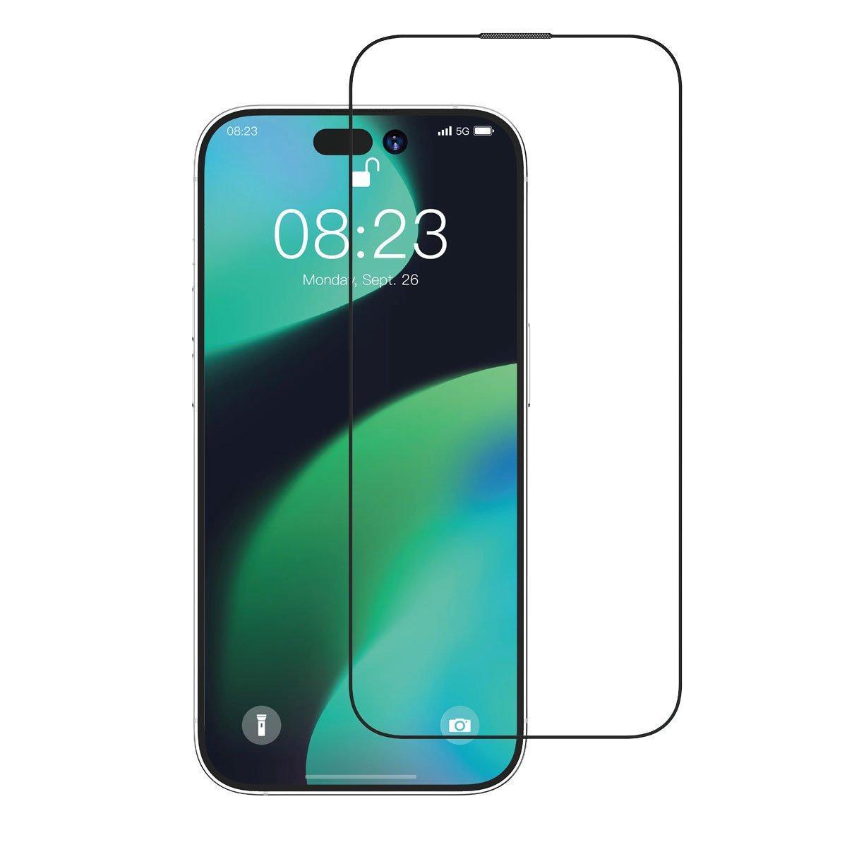 Devia STAR SERIES iPhone 15 Plus Glass Screen Protector Clear Black ...